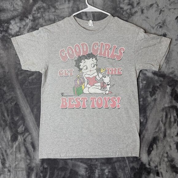 Vintage Betty Boop Christmas Good Girls Get The Best Toys Size Medium - Picture 1 of 7